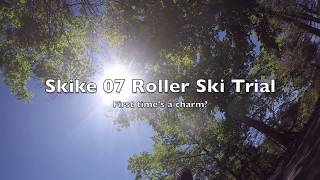 Skike V07 Roller Ski Trial First times a charm [upl. by Aiki]