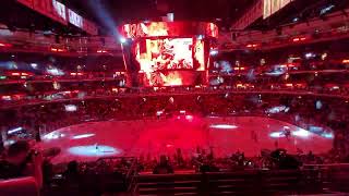 Blackhawks intro and national anthem 112522 [upl. by Ahron621]