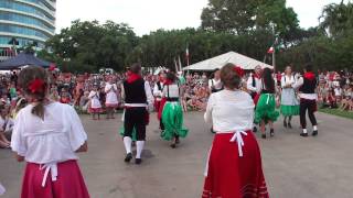 Darwin Italian Festival 2013  Tarantella Group 6pm [upl. by Rehpinej]