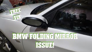 BMW Folding Mirror Issue [upl. by Ennaimaj925]