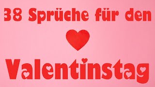 Valentinstag Sprüche lustig und schön  Grüße zum Valentinstag [upl. by Opal452]