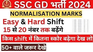 SSC GD Normalization🥳 इस Shift के 15Marks🥳 Hard amp Easy Shift🔥ssc gd cut off [upl. by Rodge240]