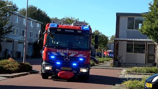 PRIO1A1 Brandweer Politie  Ambulance met spoed naar woningbrand  reanimatie en andere meldingen [upl. by Ticknor]