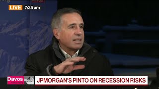 JPMorgans Pinto on US Economy Geopolitics Headcount Davos 2024 [upl. by Anidam]