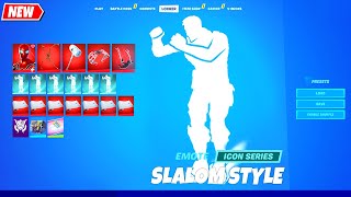 SLALOM STYLE Emote Fortnite HD シ [upl. by Levey]