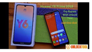 Huawei Y6 prime 2019 Google Account Bypass JUst one click Unlooktool new update [upl. by Naillimixam]