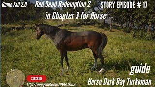 Red Dead Redemption 2 Horse Dark Bay Turkoman Guide in Chapter 3 for Horse Hindi Video Story Ep  17 [upl. by Drain167]