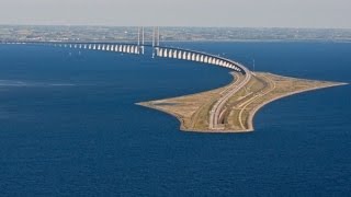 SWEDEN amp DENMARK Øresund Bridge and tunnel [upl. by Naie]