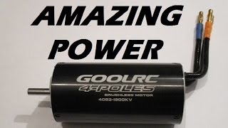 GoolRC 4082 1900kv Brushless Inrunner Motor test of the Week [upl. by Rambert]