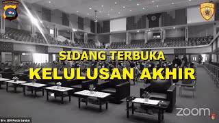 LIVE SIDANG AKHIR PENGUMUMAN KELULUSAN BINTARA POLRI TA 2021 POLDA SUMBAR [upl. by Nais]