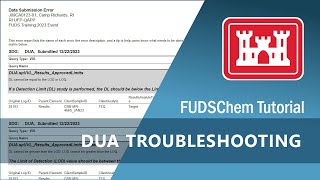 Data Usability Assessment  Screening and Troubleshooting  FUDSChem [upl. by Harp]