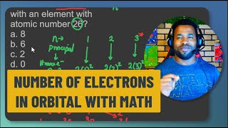 Use Math To Find Electrons in the 3d orbital for Element 26 [upl. by Brnaby]