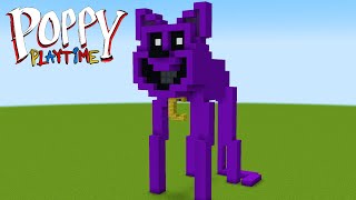 Minecraft Tutorial How To Make A Nightmare Catnap Statue quotPoppy Playtime Chapter 3quot [upl. by Andrade460]