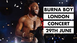 🔥 Burna Boy Live in London  Epic Concert Vlog  June 29 2024 🔥 London Stadium [upl. by Rennat370]