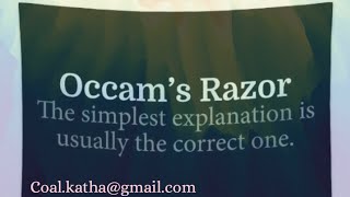 OCCAMS RAZOR  SIMPLEST IS THE BEST [upl. by Llekcir]