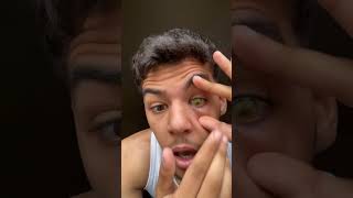 توكيب عدسة العين 😂😂😳 shortvideo shortsviral funny shorts short [upl. by Aihsenyt]