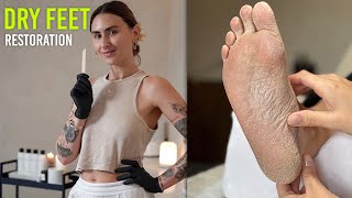 Making Dry Cracked Feet Like New After One Luxury Treatment [upl. by Orodisi569]