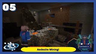 Create Above and Beyond Ep 5  Automated Andesite Cobblestone Farm [upl. by Knobloch]