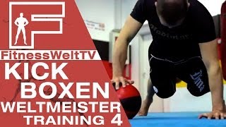 How to Kickboxen Teil 4 mit Weltmeister Dima Weimer  Kraft mit dem Medizinball  Coach Seyit [upl. by Mendie]