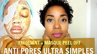 2 recettes simples Exfoliant Masque peel off special pores dilatés [upl. by Noyk130]