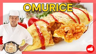 Make PERFECT Fluffy OMURICE at Home  Japanese Omelet Rice [upl. by Enelrad]