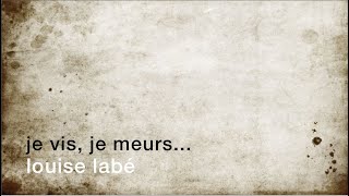 La minute de poésie  Je vis je meurs  je me brûle et me noie Louise Labé [upl. by Ssej]