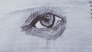 Hyper realistic eye drawingCreative artdrawing art creative [upl. by Castera]