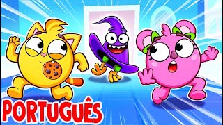 O que está debaixo do chapéu Música 🎩  Músicas Infantis 🐱🐨🐰🦁 por Baby Zoo Português [upl. by Nell]