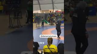 Ogunsanya Christiana Wins Gold team Nigeria in 53kg  female wrestling [upl. by Ynohtona]