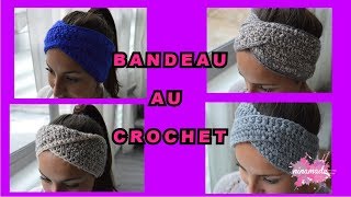 DIY Bandeau Au Crochet Très Facile  Headband Crochet Very Easy [upl. by Varini]