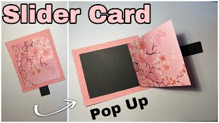 Slider POP UP Card  DIY Interactive Cards  ScrapbookExplosion Box [upl. by Anela]