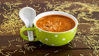 Recette  Soupe tomate vermicelles au Thermomix [upl. by Nosaj]