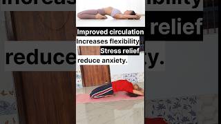 Supta Vajrasana ✅🕉️flexibility suptavajrasana benefits weightloss youtubeshorts viralshorts [upl. by Furnary]