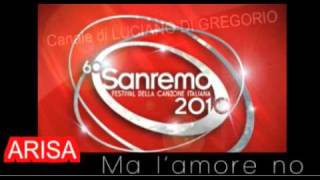 FESTIVAL DI SANREMO 2010  ARISA Malamorenò [upl. by Gilligan]