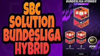 SBC SOLUTION BUNDESLIGA HYBRID IN MADFUT 22 [upl. by Almeta931]