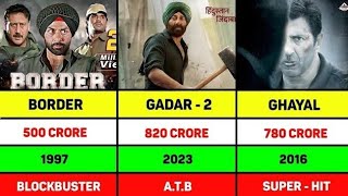 Sunny deol all movies budget and collection  Sunny deol all movies verdict [upl. by Natsud]