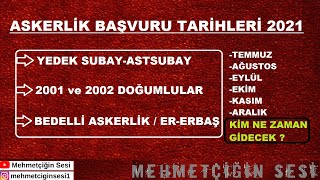 Askerlik Başvuru Tarihleri Celp Dönemleri 2021  Mehmetçiğin Sesi [upl. by Omland257]