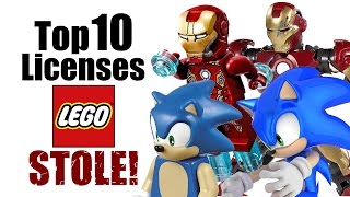 Top 10 Licenses LEGO Stole [upl. by Adorne]