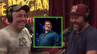 Joe Rogan amp Bert Kreischer Tony Robbins and his FIJI RESORT [upl. by Enytsirk]