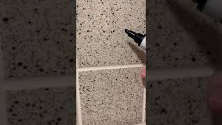 Grout Pen Color Change Black Grout is better [upl. by Aschim]