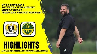 ESCC 1st XI v Sawston amp Babraham 2nd XI  Highlights Onyx Div 1  17th August 2024 [upl. by Dunson]