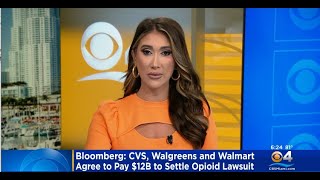 12 Billion In Settlements Reached In Opioid Lawsuits Against CVS Walgreens And Walmart [upl. by Animas]