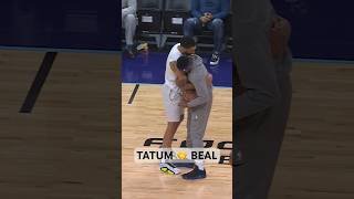 Jayson Tatum 🤝 Bradley Beal before Celtics vs Suns  Shorts [upl. by Ludlow416]