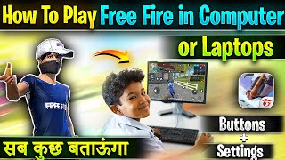 How to Play Free Fire in Computer amp Laptop  PC MEIN FREE FIRE KAISE KHELE how to play free fire pc [upl. by Nero183]