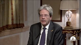 Full Interview European Commissioner Paolo Gentiloni  CNBC International [upl. by Aedni]