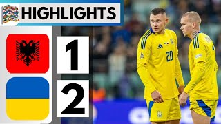 Albania vs Ukraine  Full Match Highlights  UEFA Nations League 202425 [upl. by Madai]