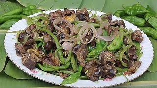 RECETTE  HARICOTS VERTS AUX GESIERS  ILE DE LA REUNION [upl. by Ellsworth]