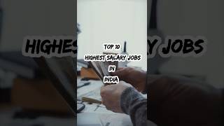 top 10 highest salary jobs india top facts viralshort [upl. by Kelcy821]