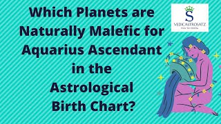 Aquarius Ascendant  Functional Malefic Planets [upl. by Haldis419]