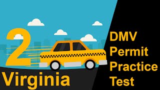 Virginia DMV Permit Practice Test 2  2018 [upl. by Wilma]